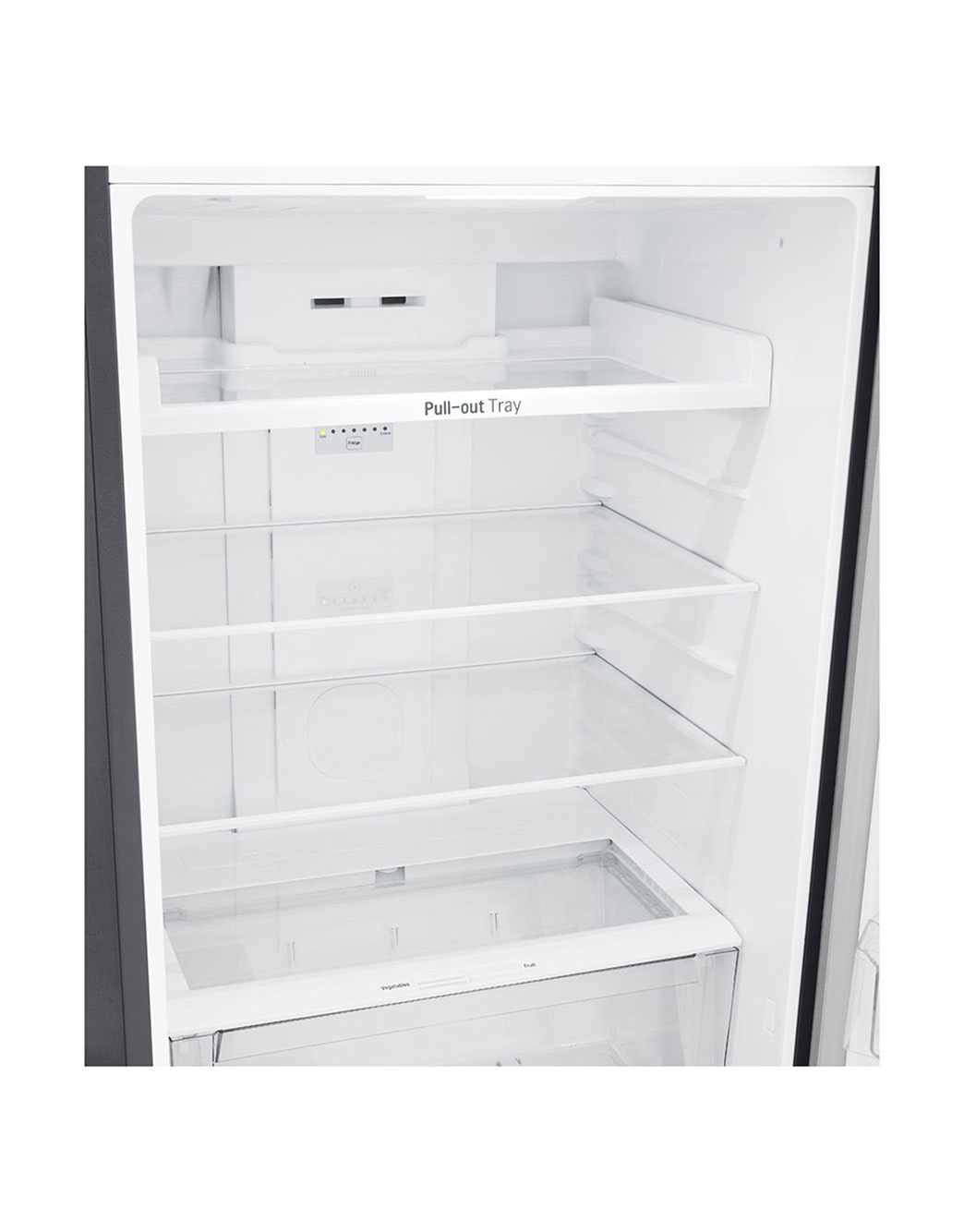 LG 438(L) | Top Freezer Refrigerator | Smart Inverter Compressor | Water Dispenser | NatureFRESH™ | LinearCooling™, Bottom view without food, GL-T652HLCM