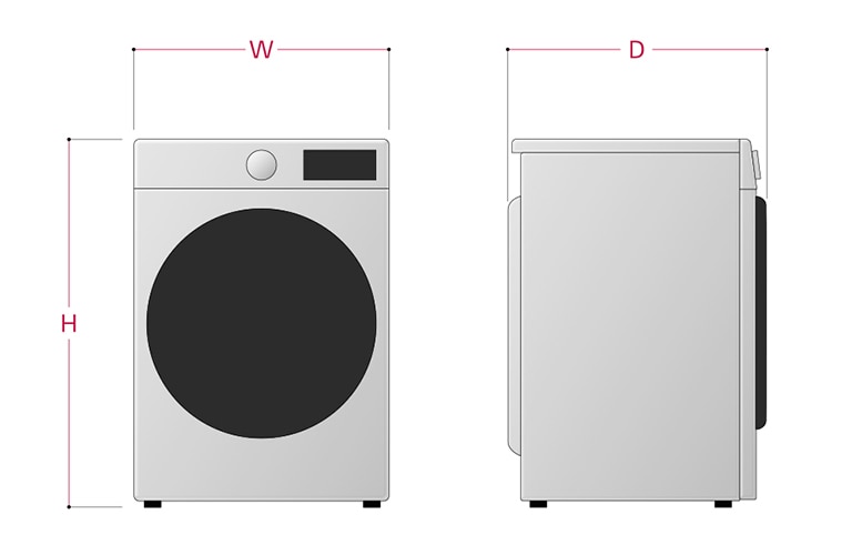 LG F4V5VYP2T Washing Care Advanced Laundry Machine