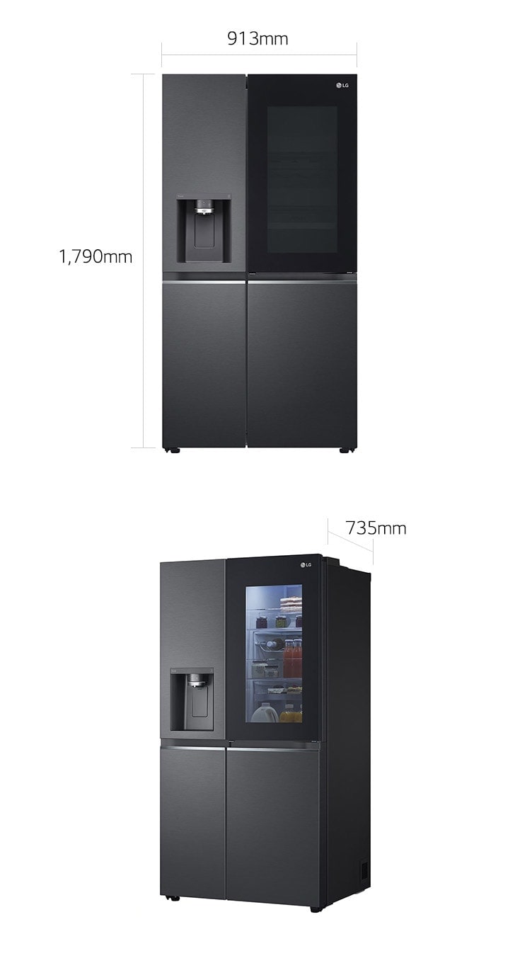 LG GSXV90MCAE Frost Free American Style Fridge Freezer Matt