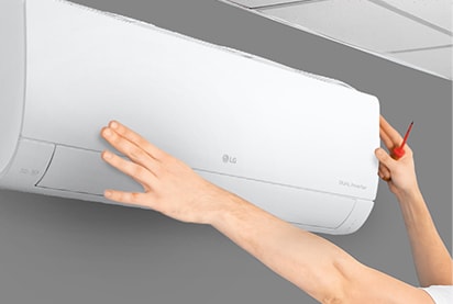 LG Split Wall Mounted Air Conditioner 12000BTU, Fast Cooling, Energy Saving, Less Noise, DUAL Inverter Compressor™, Pre-Filter, Auto Cleaning, Anti-Corrosive Coating, Natural Led Lights, Inverter Winner S4NQ12JAQAL