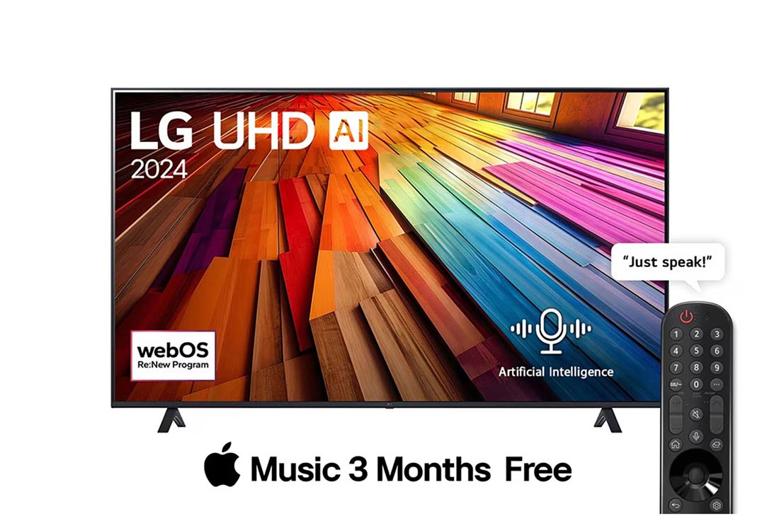 75 Inch LG UHD AI UT80 4K Smart TV 2024 | LG East Africa