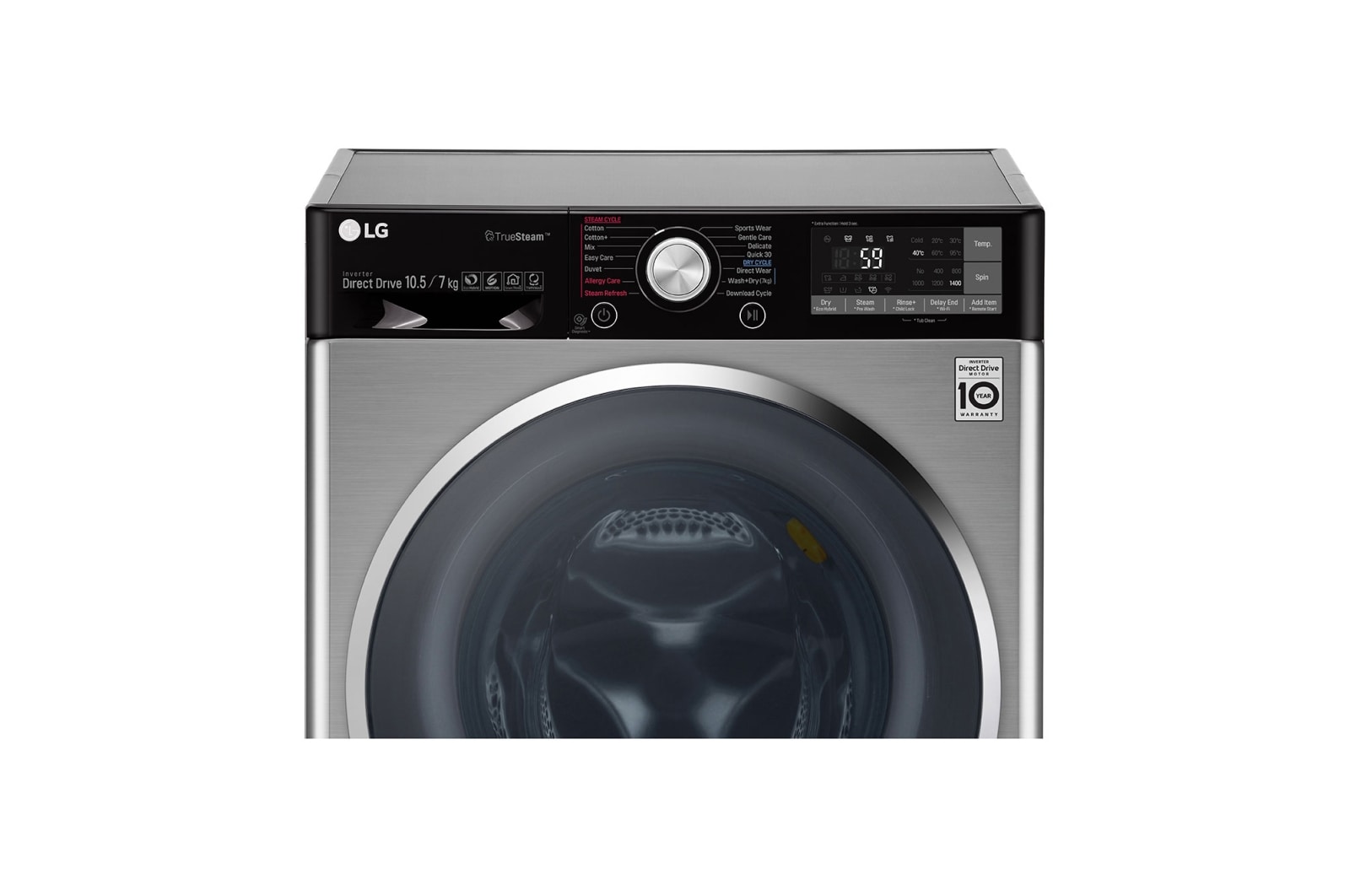 lg direct drive 10.5 7kg truesteam