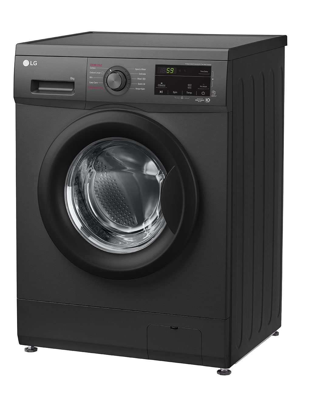 lg washing machine 8kg black