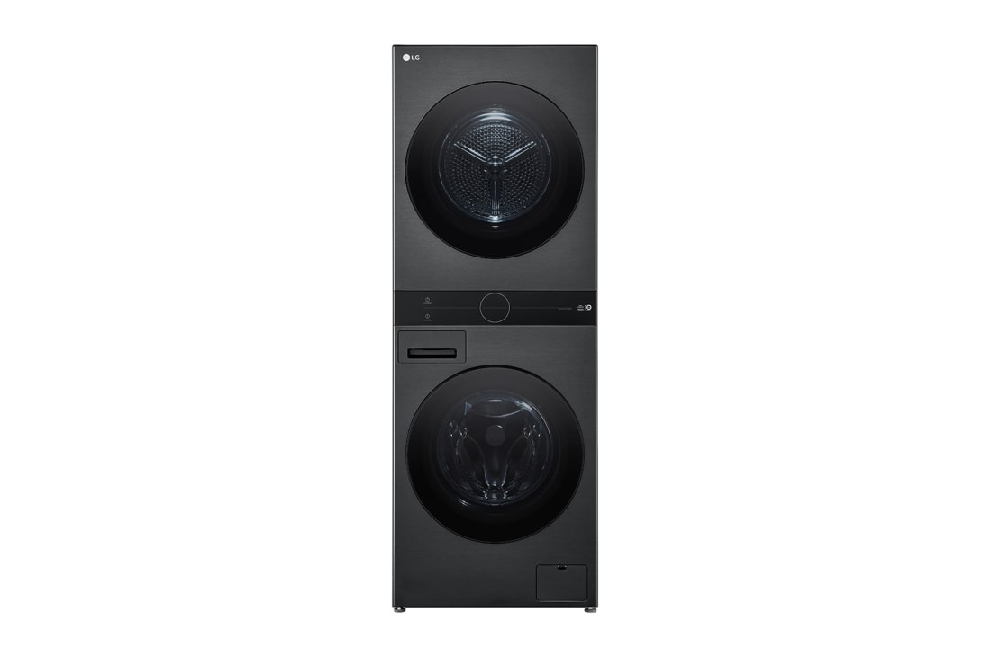 LG 12Kg/10Kg | WashTower | Front Load Washer/Dryer |Smart Pairing™| AI DD™ | TurboWash™ 360, Front view , WT1311PB