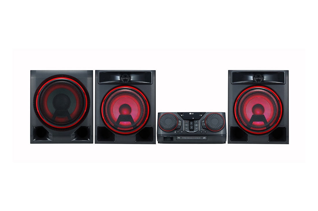 LG Minicomponente LG XBOOM CK57 de 1100 W de potencia RMS, Multi Bluetooth, TV Sound Sync, Karaoke, CK57