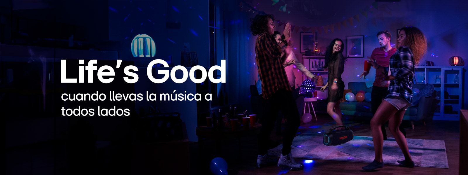 Disfruta del sonido excepcional y portátil de los parlantes Bluetooth XBOOM Go