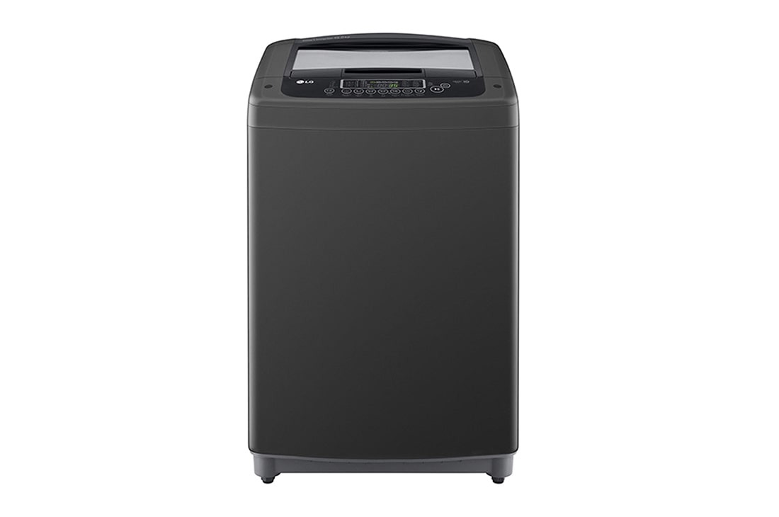 LG Lavadora Carga Superior 19Kg TurboDrum™ Smart Diagnosis™ color Middle Black, Front view, WT19MVTM