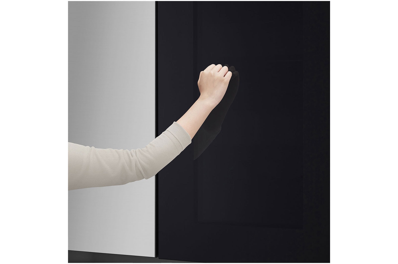 LG Refrigeradora Side by Side InstaView™ 694L Smart Inverter, ThinQ™ Color Brushed Steel, vista del cajón, VS25VVNW