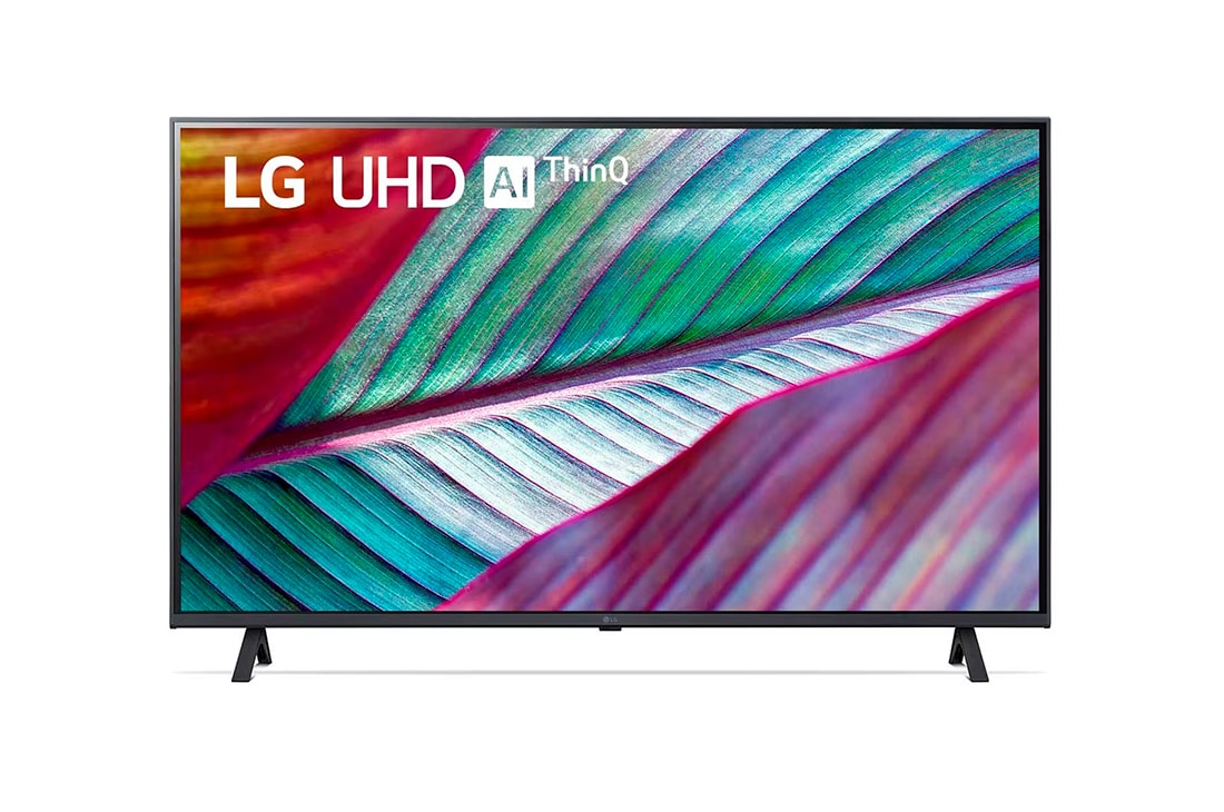 LG Pantalla LG UHD 43'' UR78 4K SMART TV con ThinQ AI, Vista frontal del televisor LG UHD, 43UR7800PSB