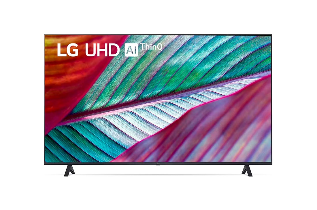 LG Pantalla LG UHD 55'' UR78 4K SMART TV con ThinQ AI, Vista frontal del televisor LG UHD, 55UR7800PSB