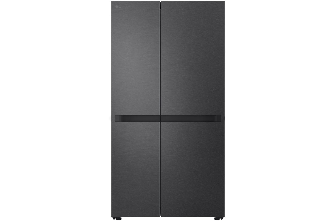 LG LinearCooling™, Side by Side külmikud, Essence Matte Black, front, GSBC40EPPE