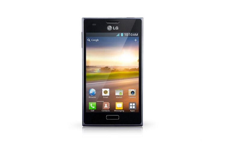 LG Optimus L5 Androidi nutitelefon 800 MHz protsessori, 4-tollise ekraani ja 5 MP kaameraga., E610