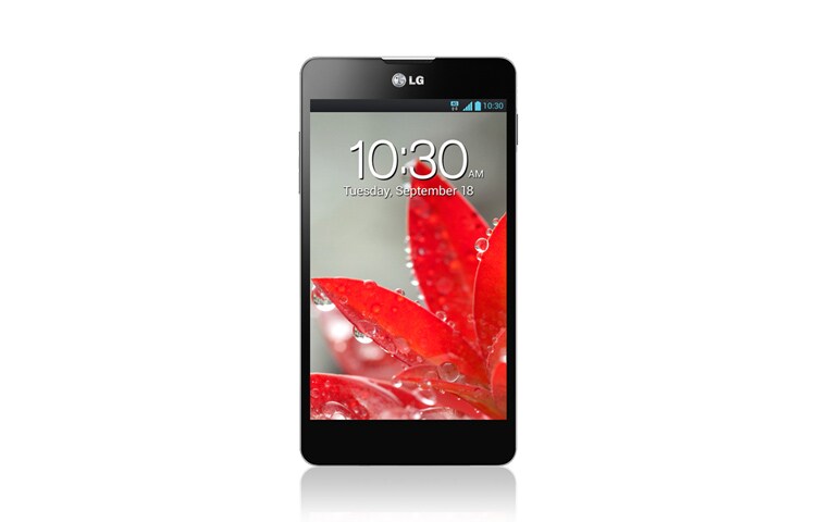 LG Optimus G Androidi nutitelefon võimsa 1,5 GHz neljatuumalise protsessori ja 4,7-tollise True HD IPS+ ekraani., E975