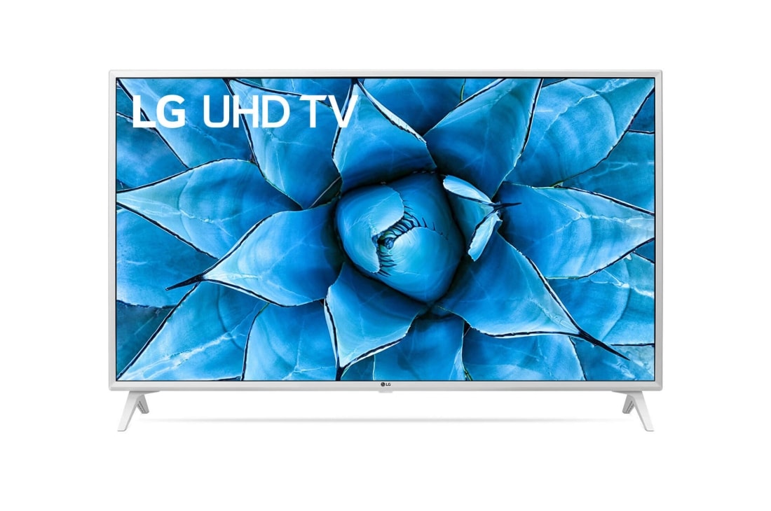 LG 49-tolline UHD 4K teler, eestvaade koos täitepildiga, 49UN73903LE