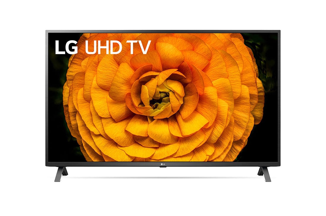 LG 65-tolline UHD 4K teler, eestvaade koos täitepildiga, 65UN85003LA