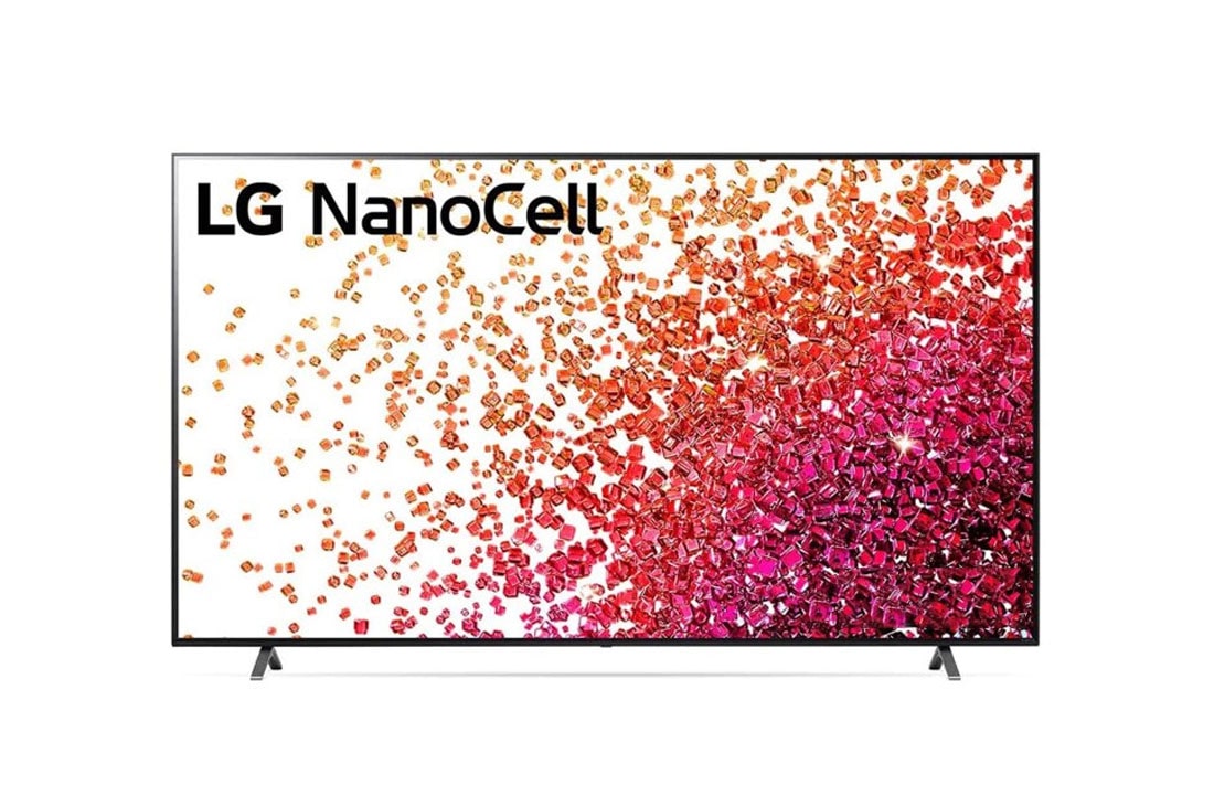 LG 43 tolline NanoCell 4K teler, LG NanoCell teleri eestvaade, 43NANO753PR