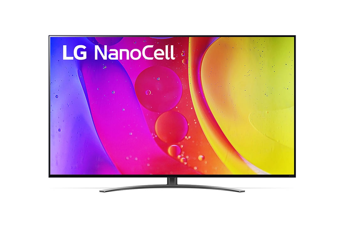 LG 50-tolline NanoCell 4K teler koos protsessor α7 ja helisüsteem Dolby Atmos, LG NanoCell teleri eestvaade, 50NANO813QA