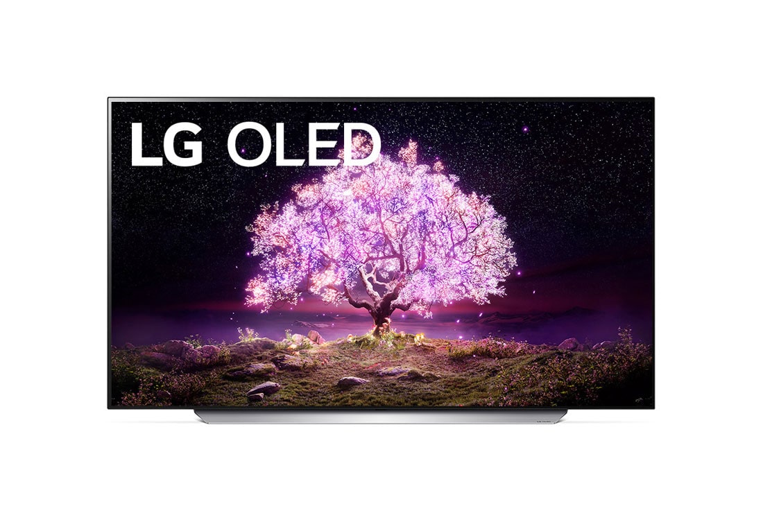 LG 77'' 4K OLED TV C1, tagaklemmi lähivaade, OLED77C14LB