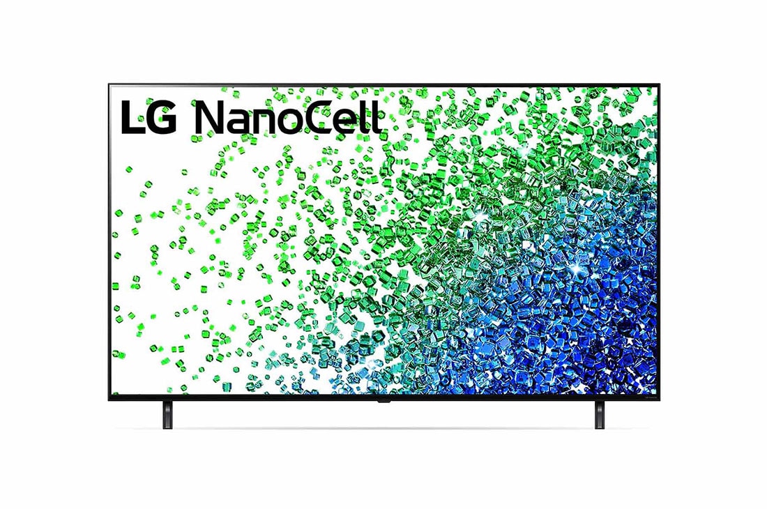 LG سلسلة تلفزيون LG NanoCell،‏ 65 بوصة NANO80، بتصميم شاشة السينما الرائع بدقة 4K والمزود بتقنية Active HDR ونظام تشغيل WebOS بالإضافة إلى تقنية Smart ThinQ AI وتقنية الإعتام المحلي , 65NANO80VPA, 65NANO80VPA