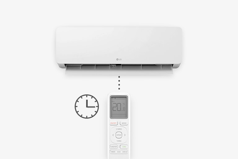 Up to 24 hours of operation time can be set, so that your air conditioner turns on and off whenever you want.