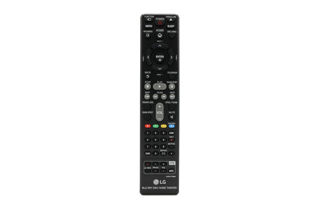 LG Remote Controller Assembly, Front view, AKB73775802