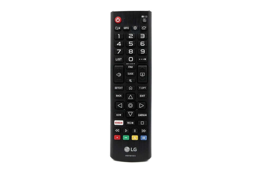 LG Remote Controller Assembly, Front view, AKB75675312