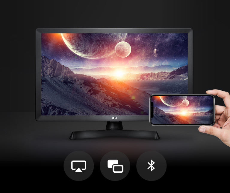 Televisión Smart TV LED 24 Pulgadas LG HD 62Hz 14Ms Negro