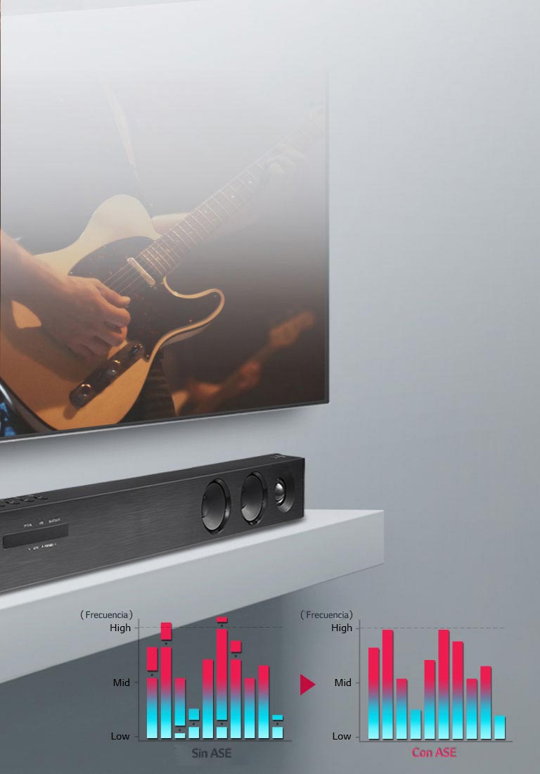 LG Barra de Sonido inalámbrica de 2.1 canales y 40W de Potencia, Diseño  Compacto y TV Sound Sync