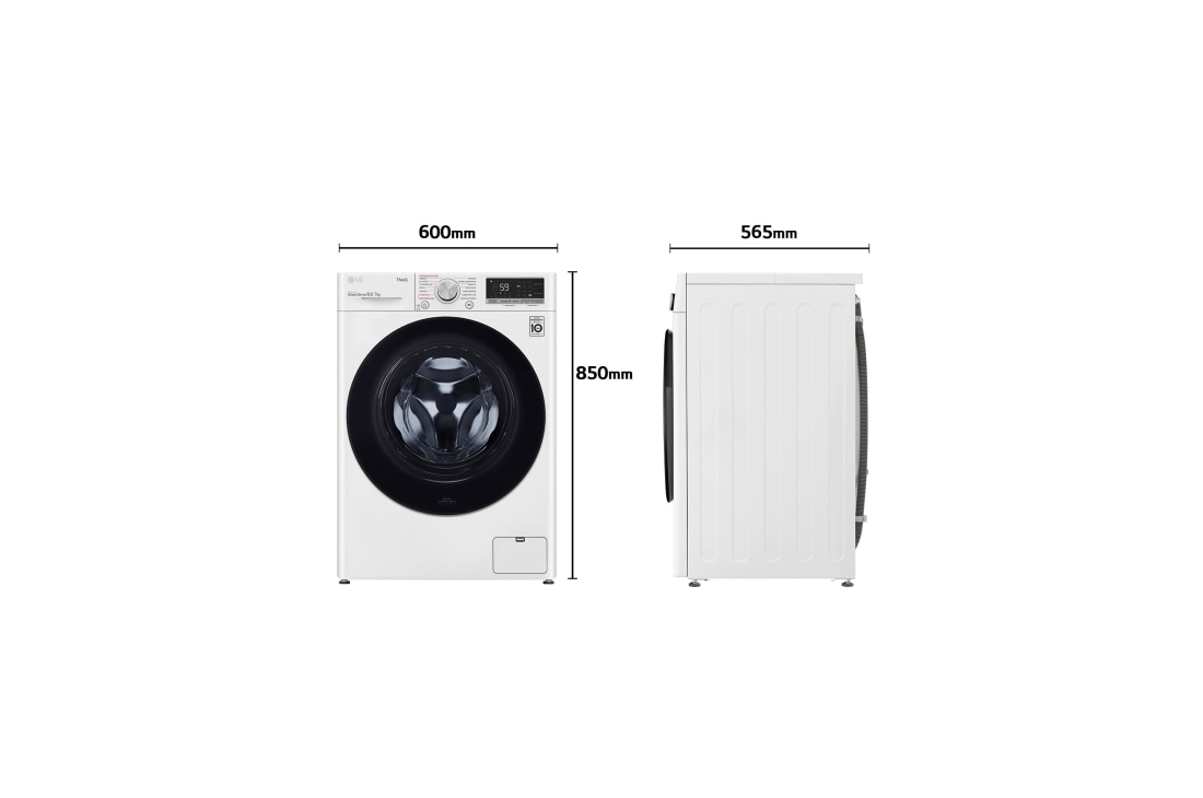 presumir Comiendo Equivalente LG Lavasecadora inteligente AI Direct Drive 10,5/7kg, 1400rpm,  clasificación B(lavado)/E(secado), Blanca, Serie 500 | LG España