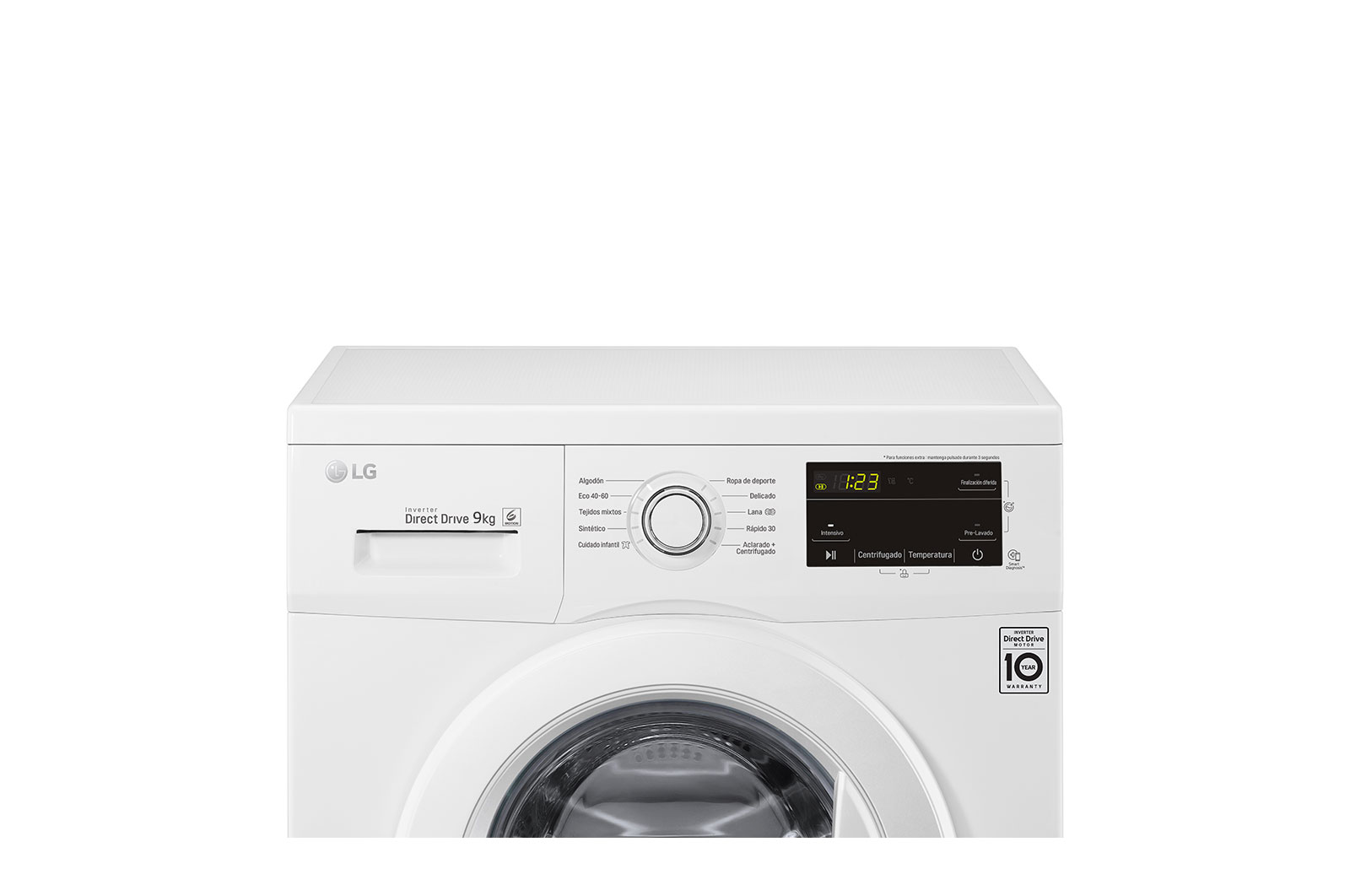 Manual de lavadora LG Inverter Direct Drive: FV1409H3V Guía del
