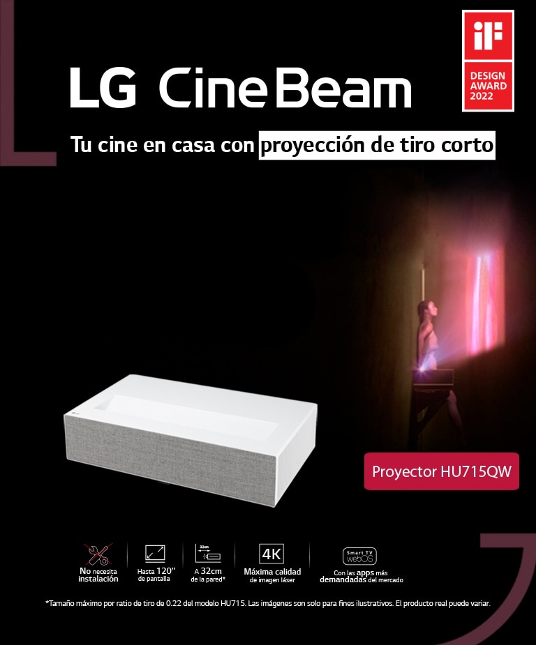 Ya está disponible el nuevo proyector láser HU85LA 4K de LG » MC
