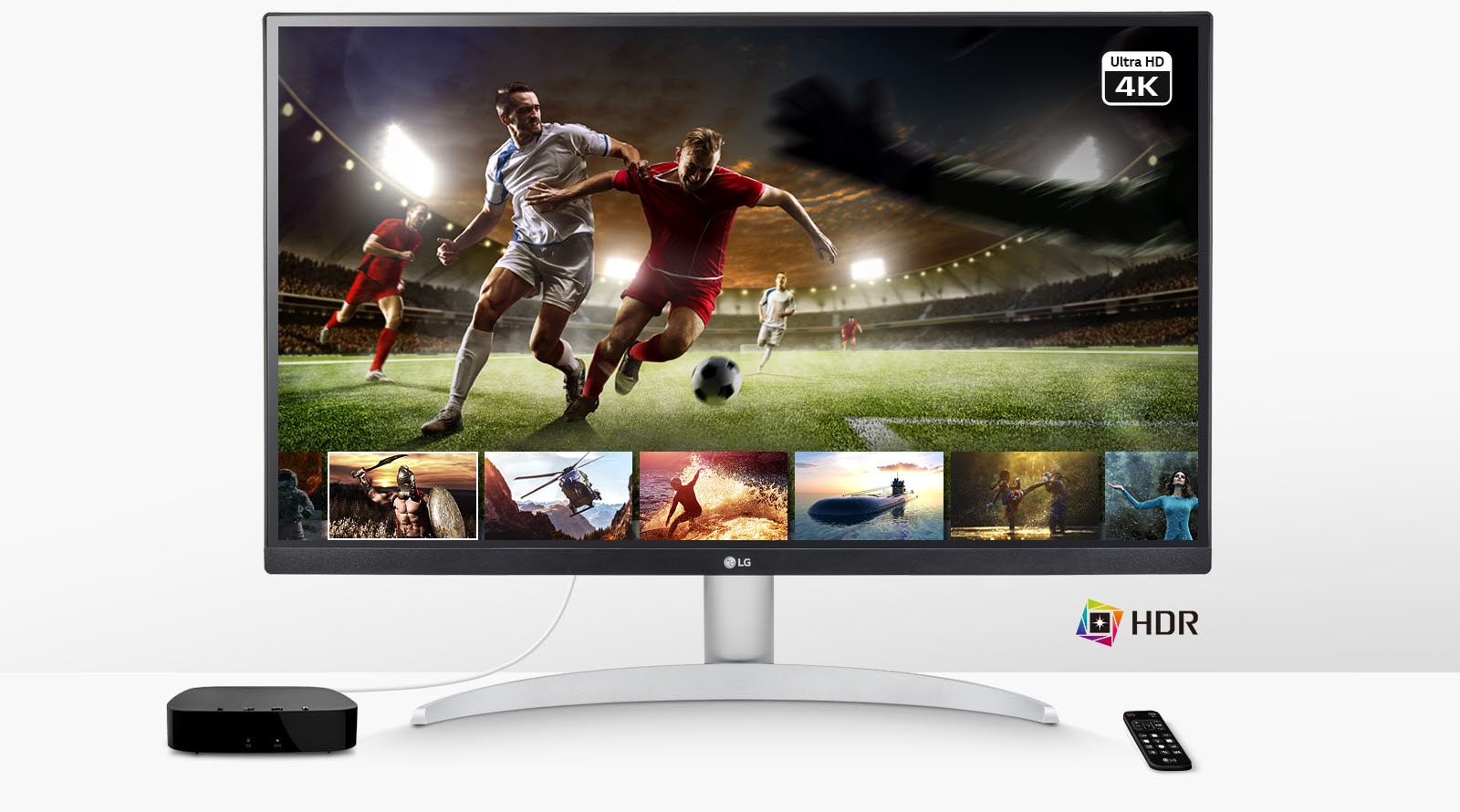 Monitor LG IPS 4K UHD 27UP600-W de 27 pulgadas / DCI-P3 95% / 5ms (GTG) /  HDMI / VESA DisplayHDR 400 / AMD FreeSync / Estabilizador / Negro / Control  en pantalla / 27UP600-W