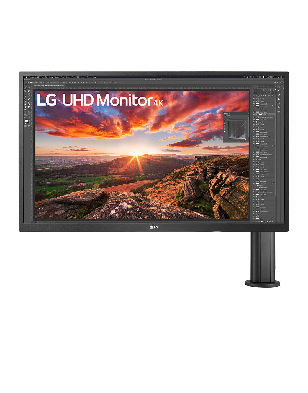LG 27UK580-B - Monitor 4K UHD LG Ergo™ (Panel IPS: 3840 x 2160p 