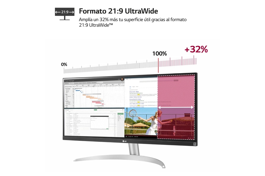 Monitor - LG UltraGear, 29 , DCI 4K, 1 ms, 75 Hz, Negro