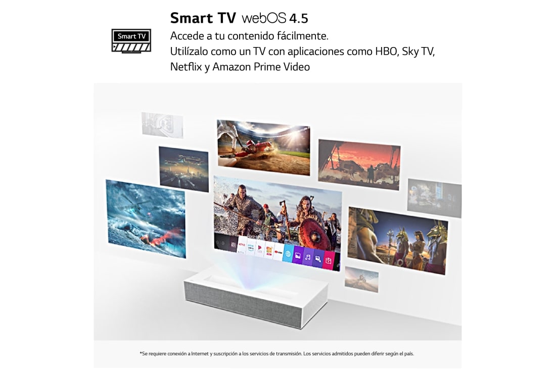 Comprar Proyector TV 4K LG CineBeam con SmartTV webOS 4.5 de tiro corto -  Tienda LG