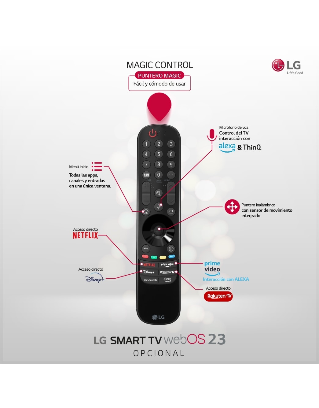 TV LED 43 - LG 43UR78006LK, UHD 4K, Inteligente α5 4K Gen6, Smart TV,  DVB-T2 (H.265), Grafito