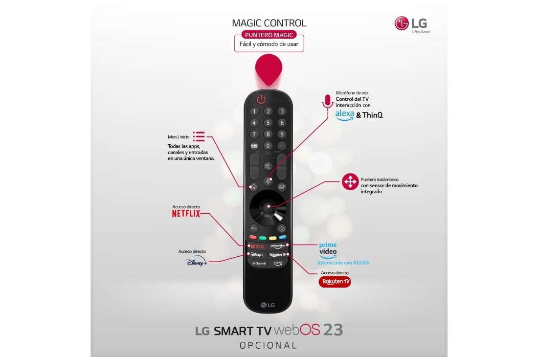 Mando a Distancia Original Magic Control Smart TV LG // Modelo TV