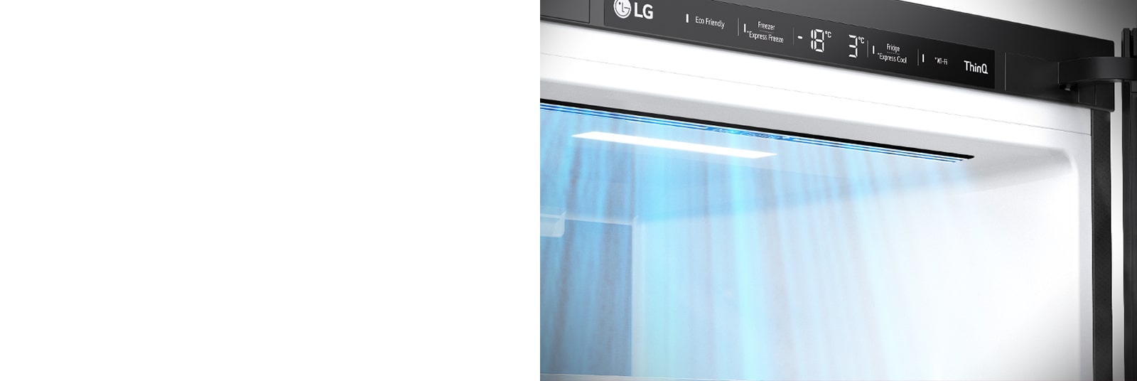 Lähikuva jääkaapin etuosassa olevista ilma-aukoista, jotka takaavat tehokkaan ja tasaisen jäähdytyksen.