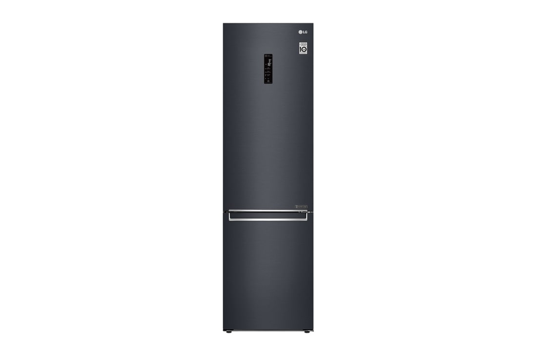 LG 2.03M 384L Jääkaappipakastimet (Matte Black) - Energialuokka E, Door Cooling™ ja Smart Diagnosis™ - Wi-Fi-yhteys, GBB72MCDZN