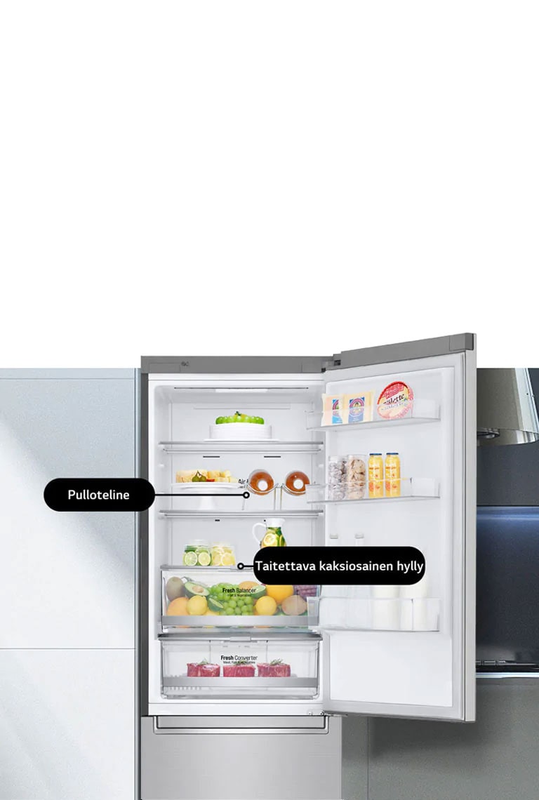 Älykkäitä toimintoja jääkaapissa
