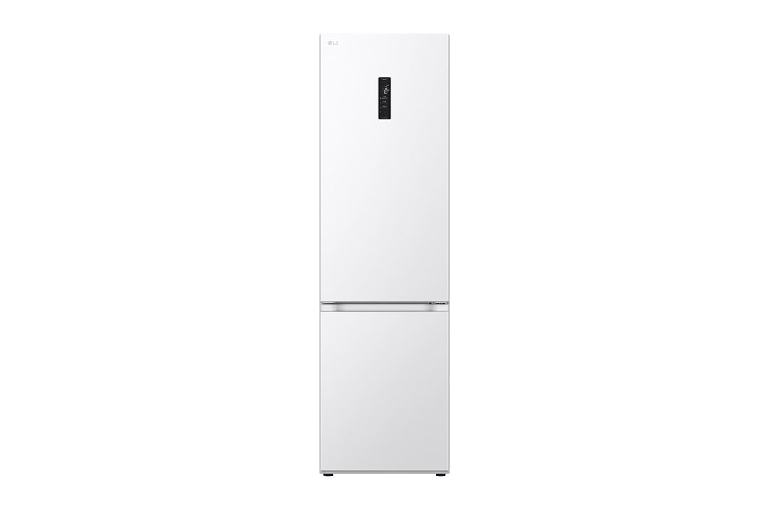 LG 2.03M 387L Jääkaappipakastimet (Valkoinen) - Energialuokka D, Door Cooling™ ja Smart Diagnosis™ ja Wi-Fi, front view, GBV5250CSW