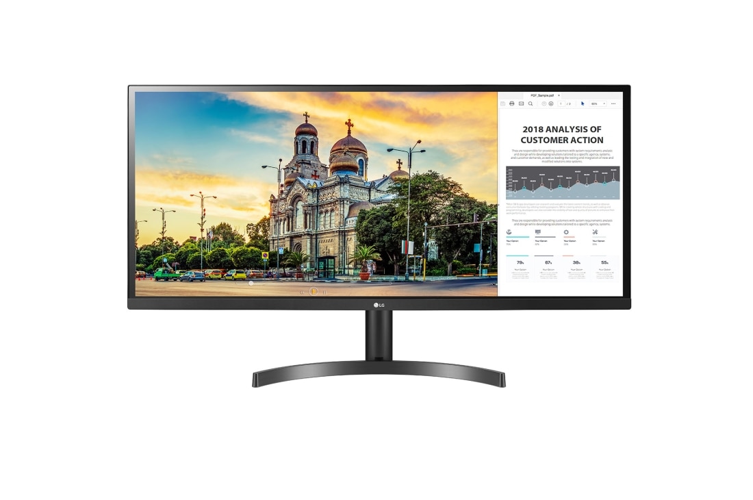 LG 34 tuuman 21:9 UltraWide™ Full HD IPS LED -näyttö, 34WL50S-B