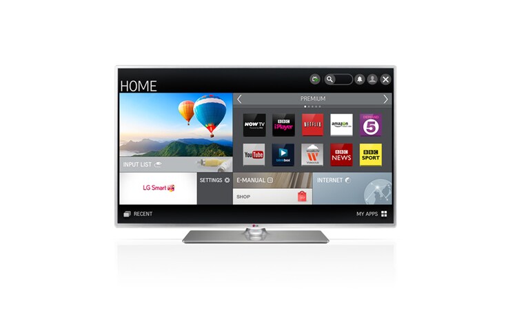 LG SMART LED TV. 0,9 GHz:n suoritin ja 1,25 Gt RAM-muistia. Wi-Fi, DLNA ja Magic Remote -valmius. , 32LB580U