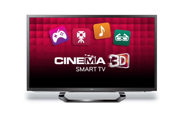 LG LED-televisio, jossa on Smart TV ja Cinema 3D., 32LM620T