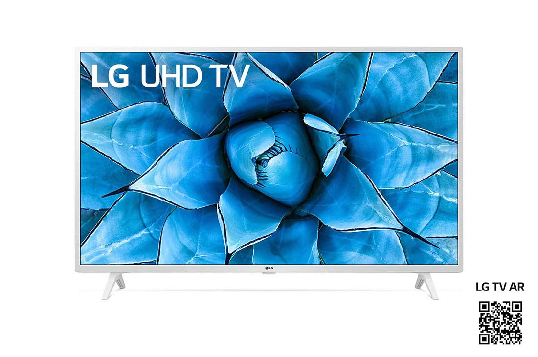 LG UN73 tuuman 4K UHD -älytelevisio, front view with infill image, 43UN73906LE