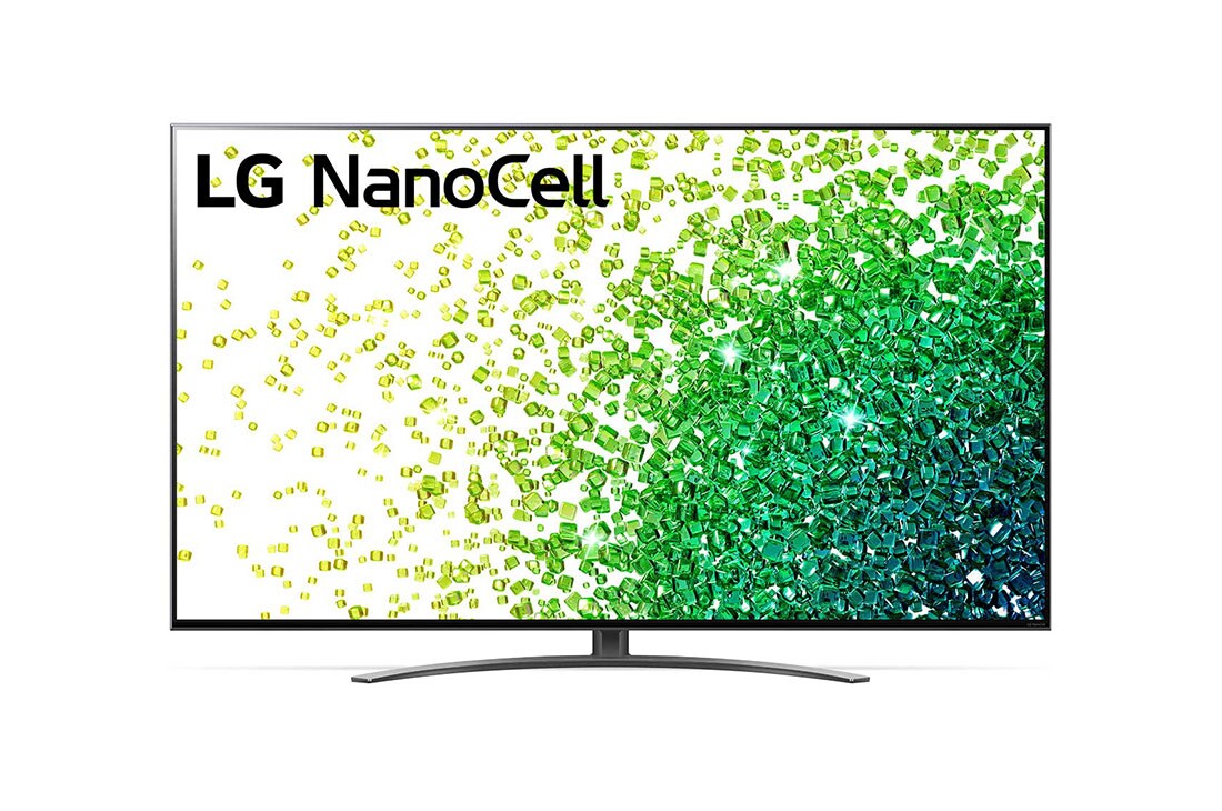 LG 65NANO866PA, Kuva LG NanoCell TV:stä edestä, 65NANO866PA