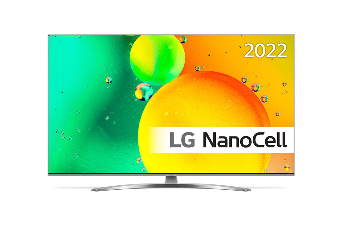 LG 55'' NANO 78 - NanoCell 4K Smart TV - 55NANO786QA, LG NanoCell TV edestä, 55NANO786QA
