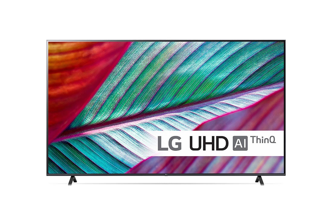 LG 86'' UHD UR76 - 4K TV (2023), LG UHD TV katsottuna edestä, 86UR76006LC