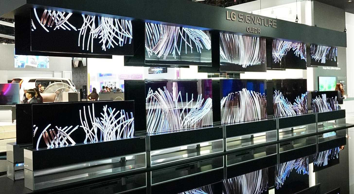 Le téléviseur enroulable LG SIGNATURE OLED a occupé le devant de la scène au CES 2019.
