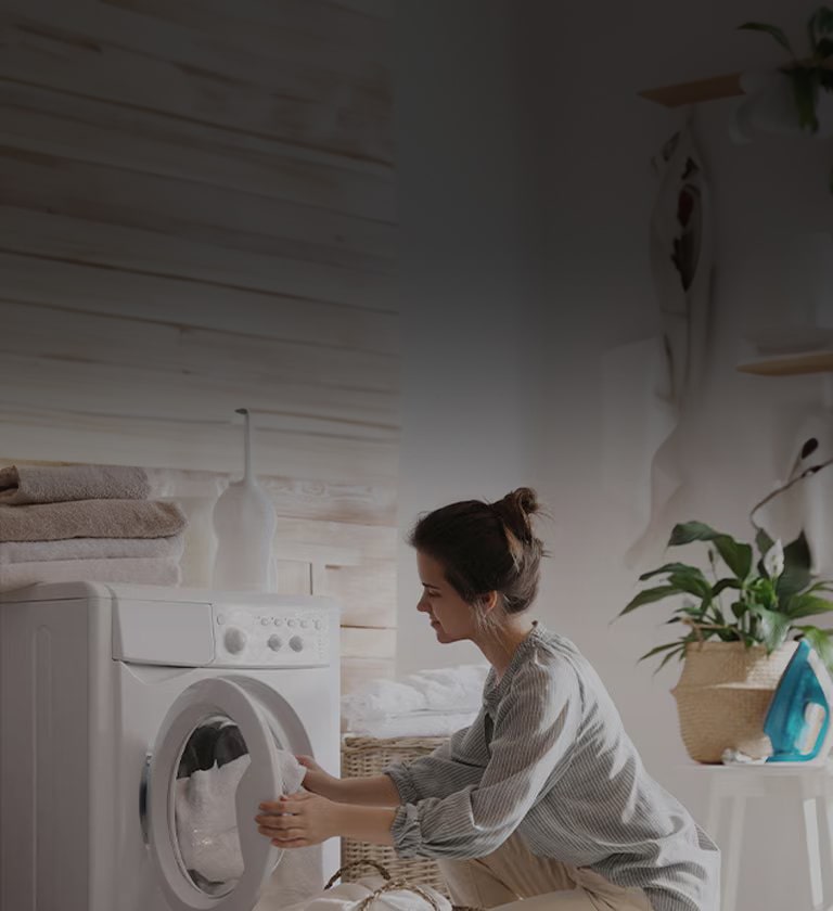 Washing Machine in Laundry Room